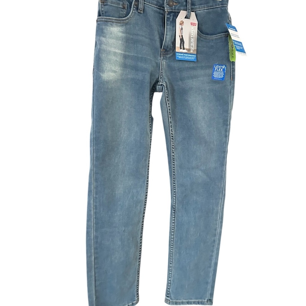 NWT Levi's Women's 512 Jeans Sz 14R Regular Taper 27 x 29 Adjustable Waist Blue